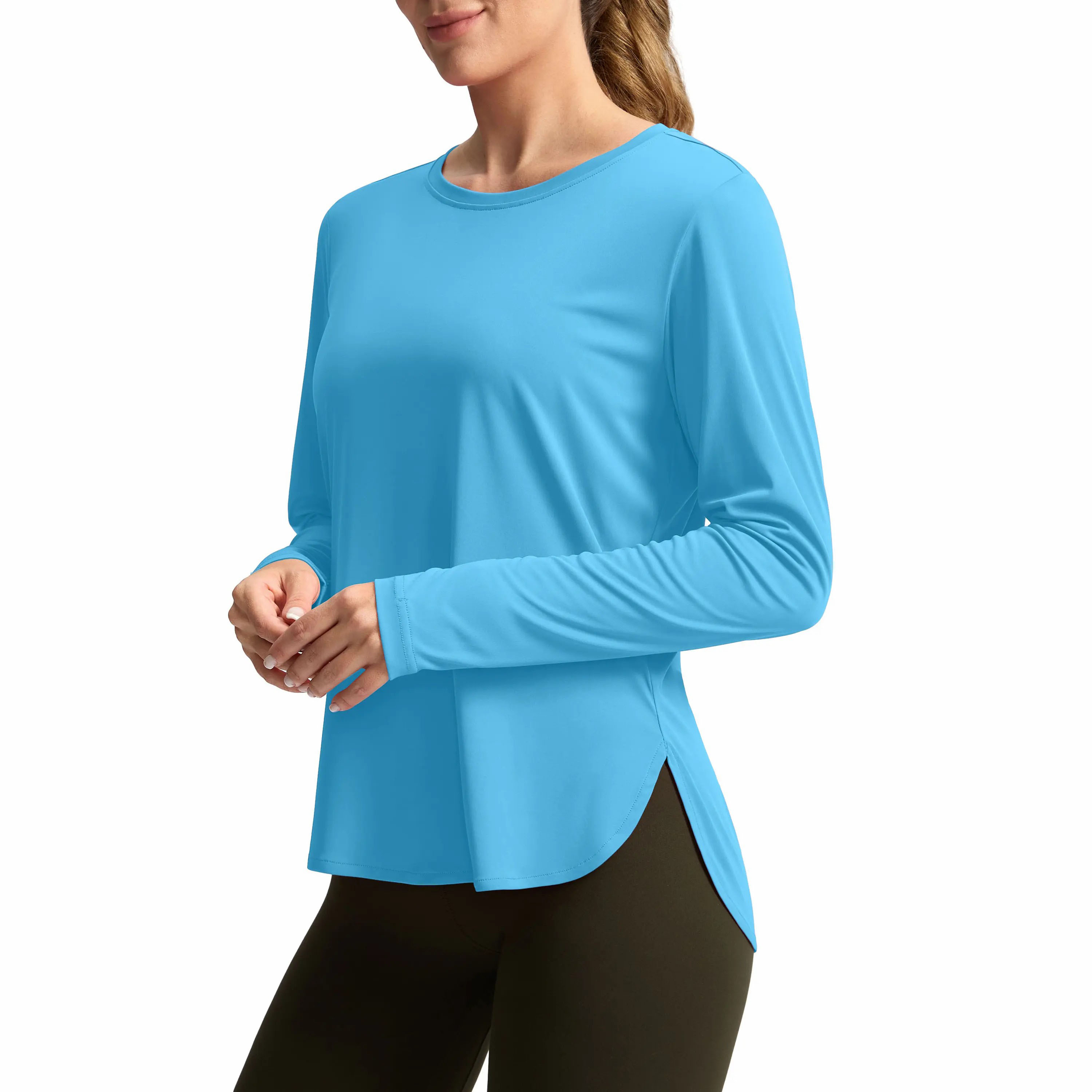 Women's UPF 50+ Long Sleeve Sun Shirt – Lightweight Quick Dry UV Protection Top