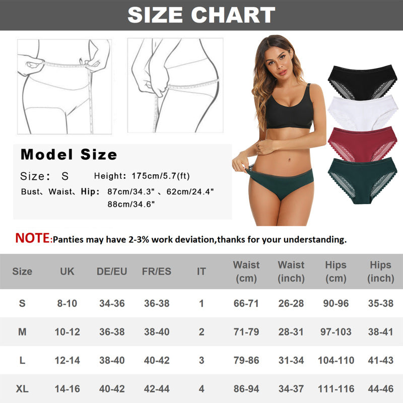 Lace Panties Hipster Ladies Low Rise Full Briefs Lace Underwear