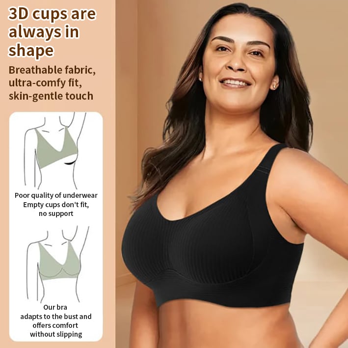 ✨🎁 Buy 1 Get 3 Packs(Each only £5.6) 🔥 Super firming bra | Wire-free push-up bra 👍 No more sagging breasts