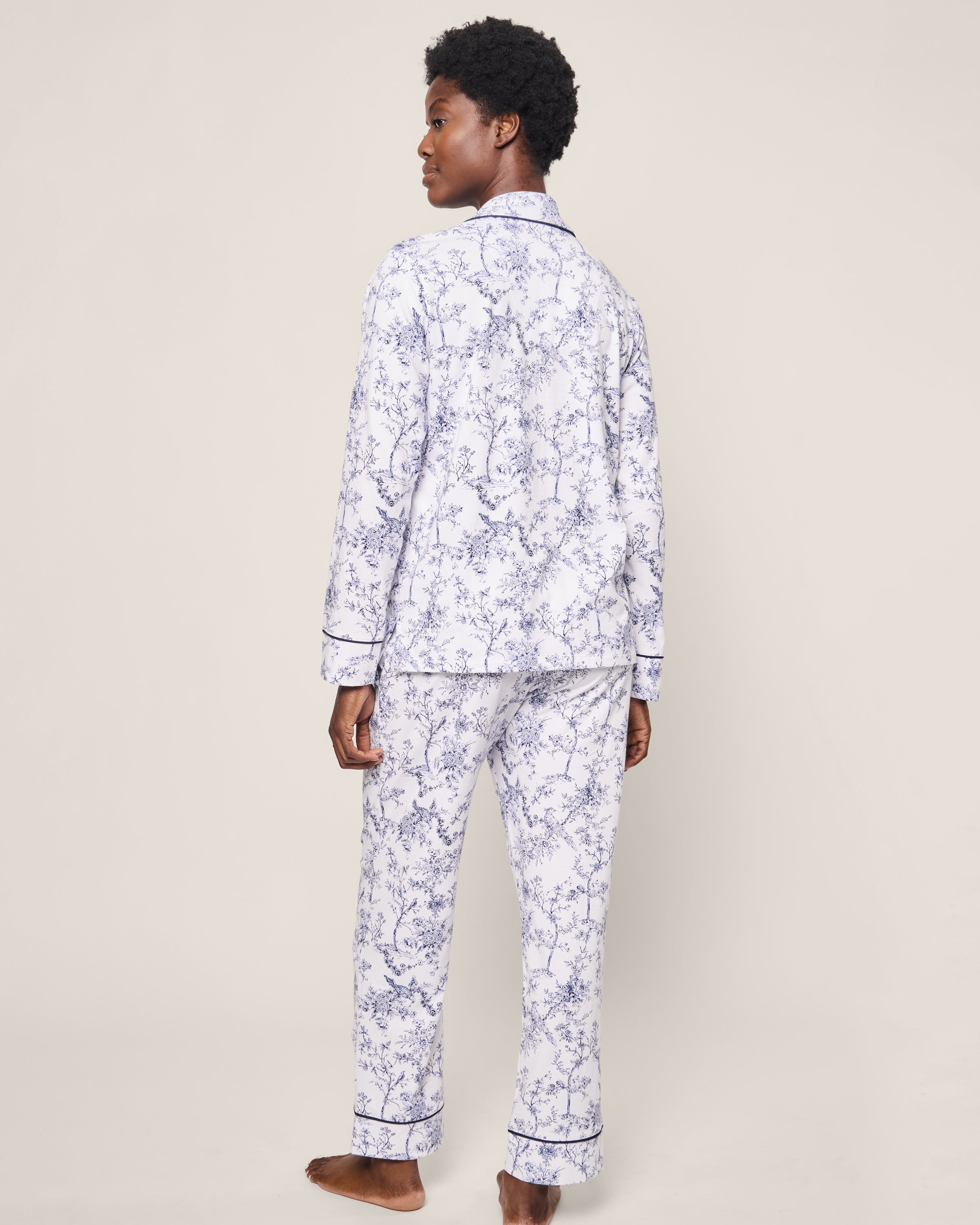 Women's Pima Pajama Set in Timeless Toile