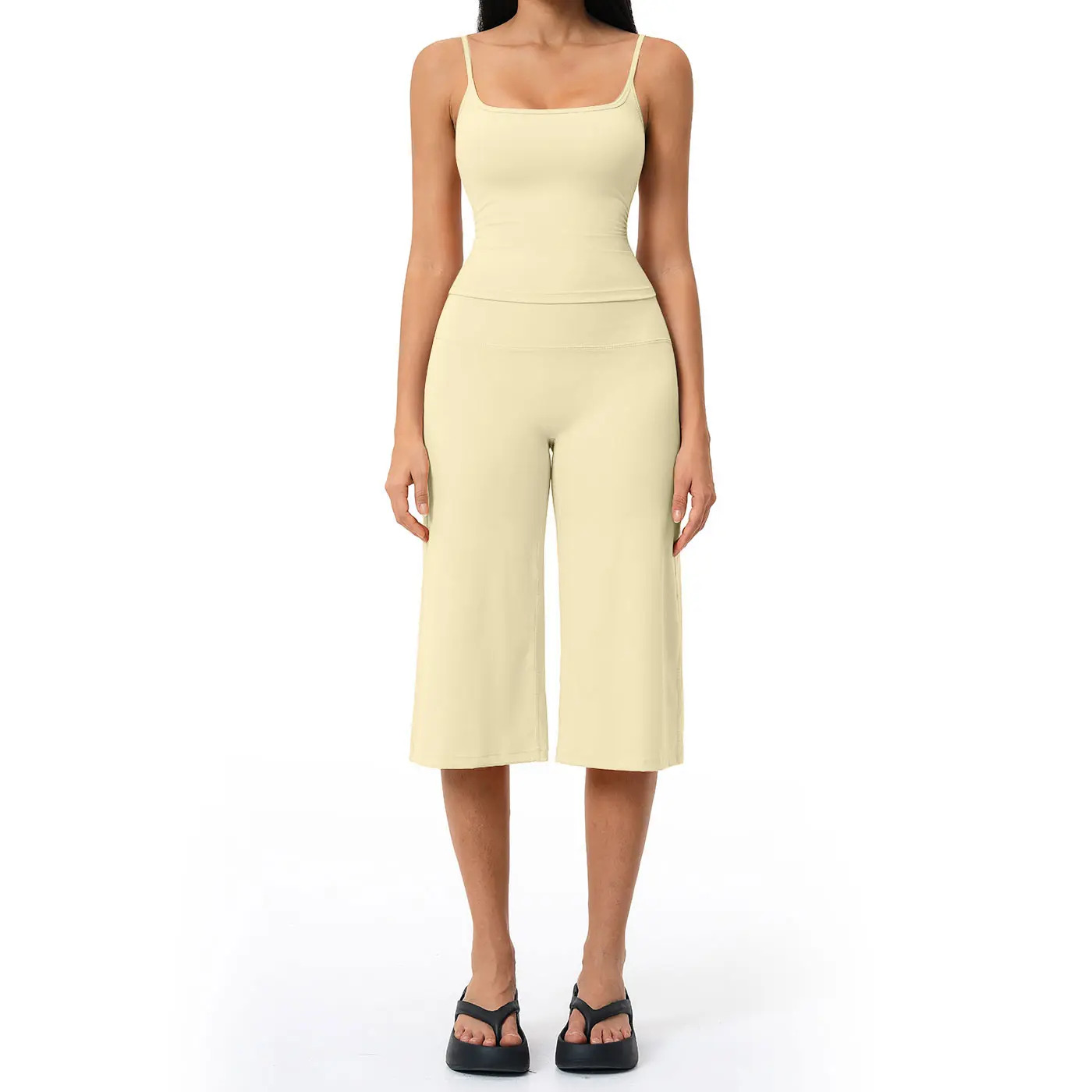 New Yoga Set: Camisole Top, High-Waisted Quick-Dry Casual Shorts, Running & Outdoor Yoga Outfit