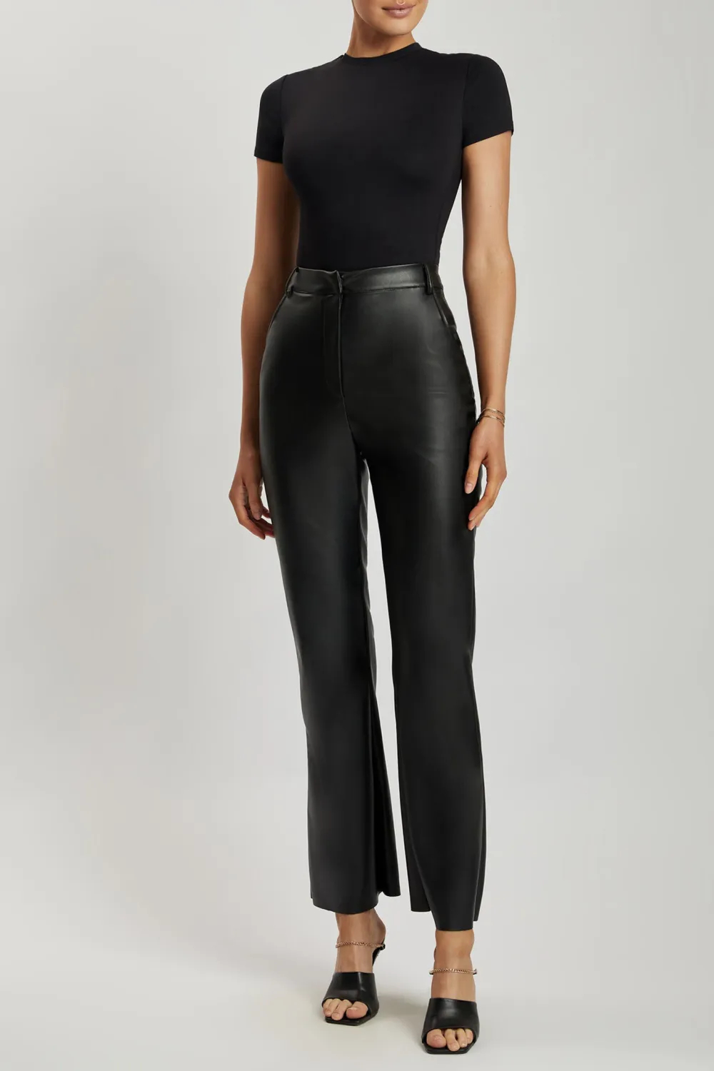 Casual Style Crew Neck Short Sleeve Bodysuit