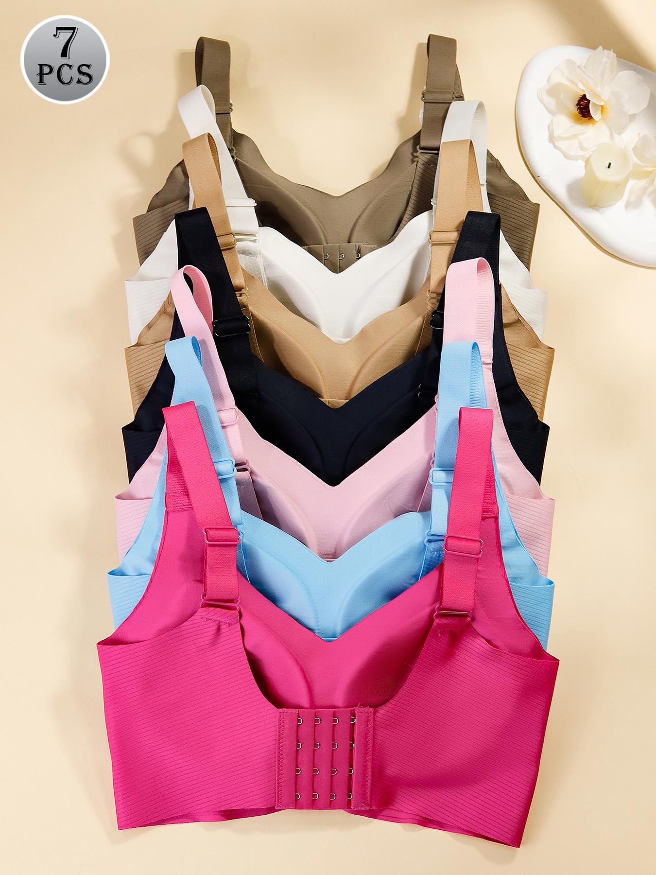 🔥LAST DAY SALE 70% OFF💕Women's Solid Wireless Bra, ComfortableBreathable Push Up Bra