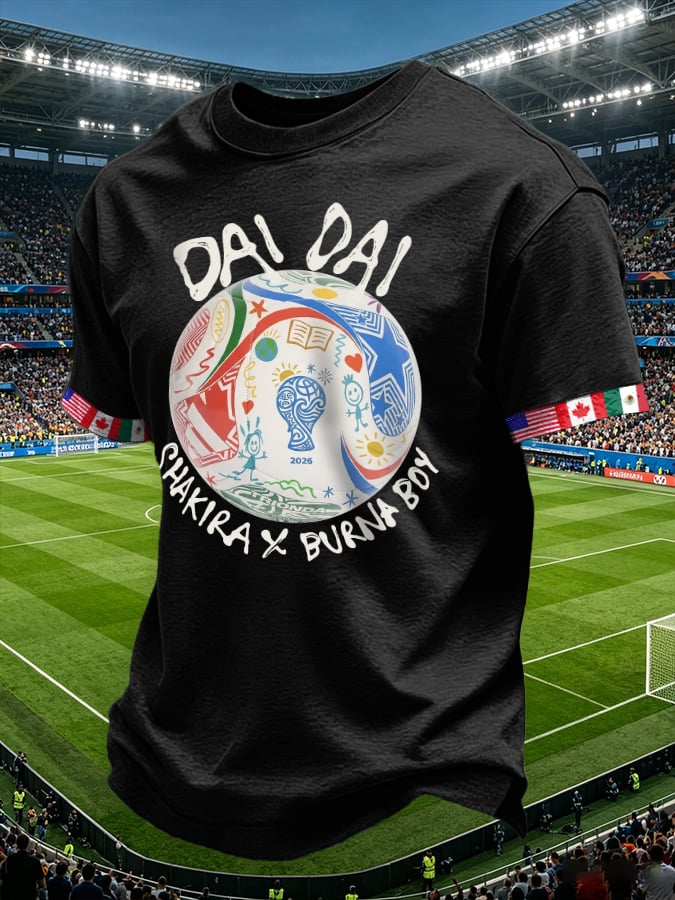 Men's Retro Dai Dai Print T-Shirt