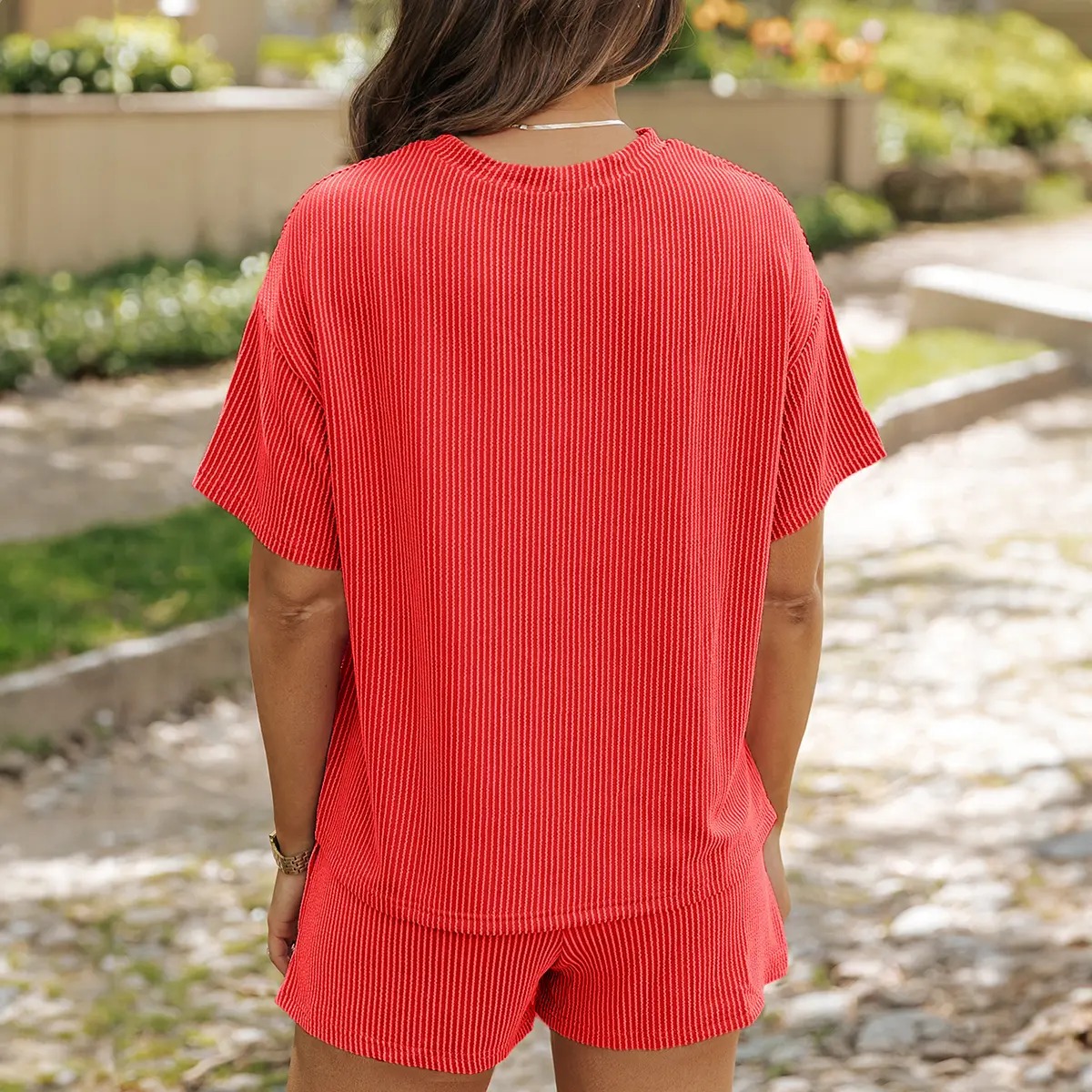 Women's Ribbed Knit Lounge Set