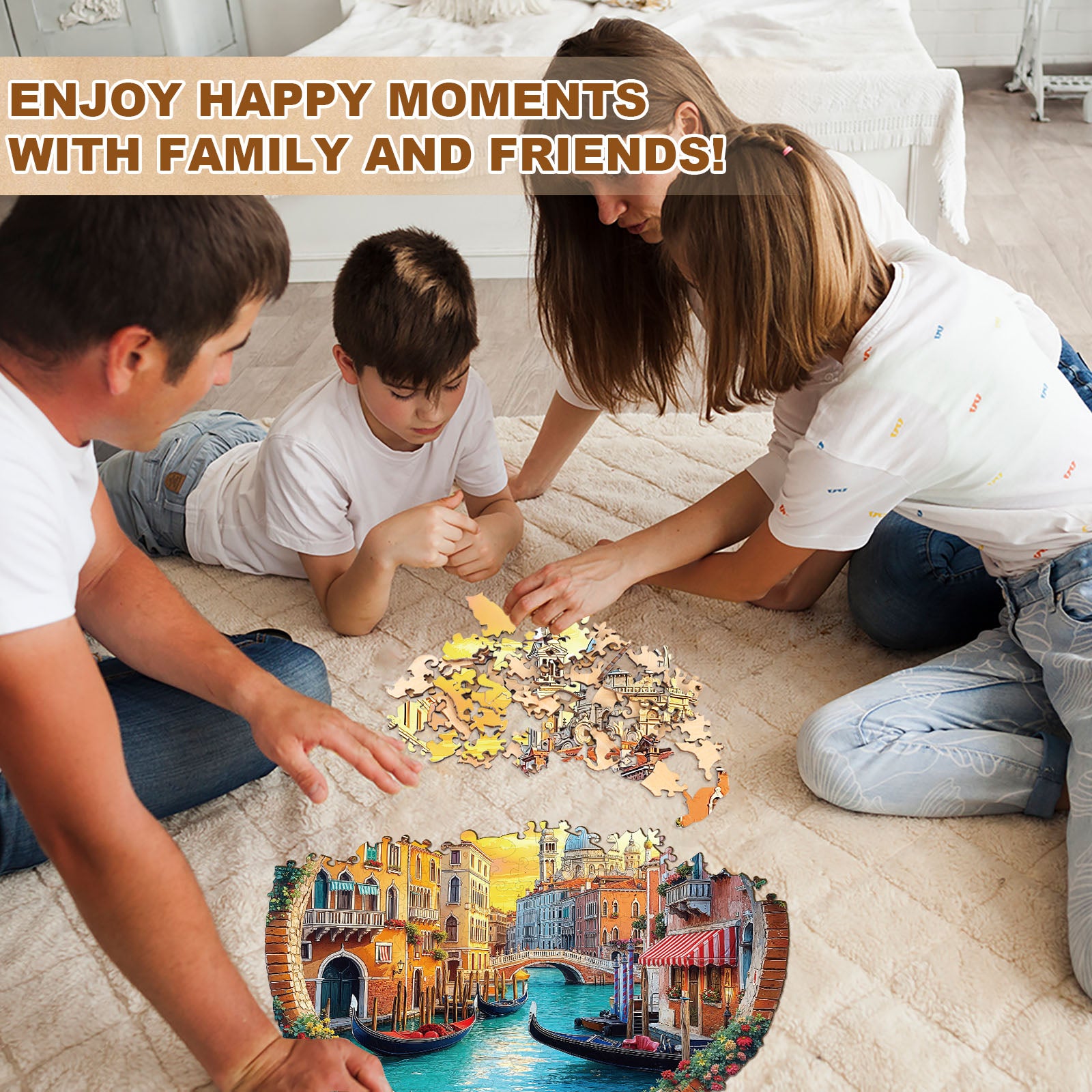 Venice Water City Wooden Jigsaw Puzzle