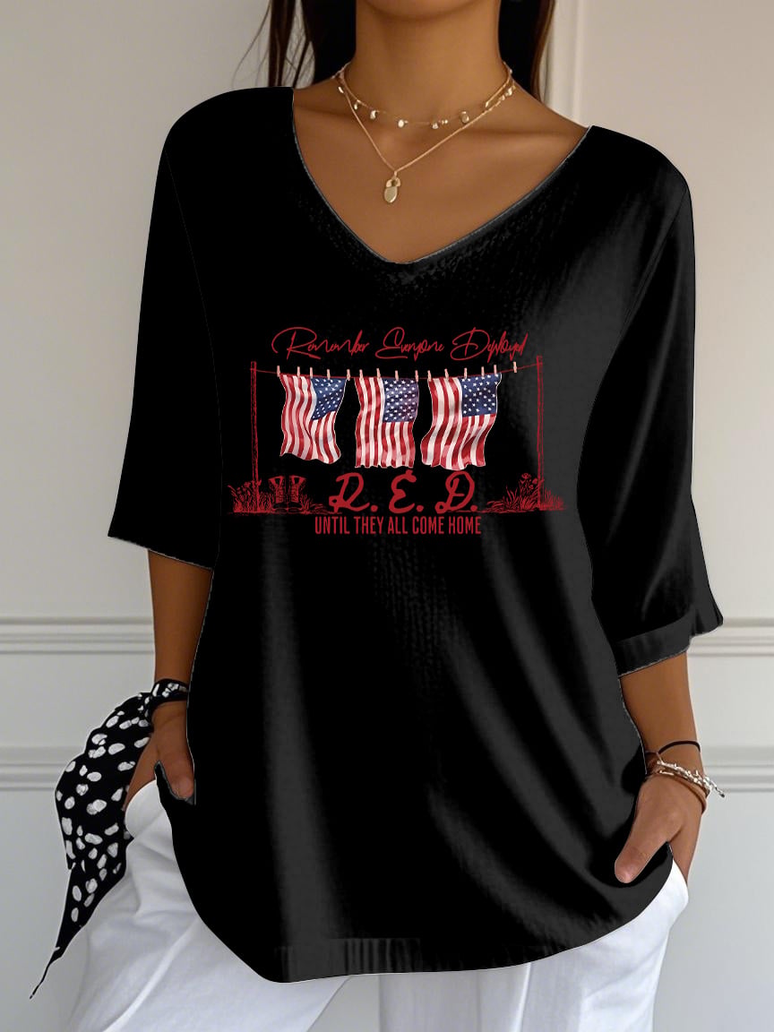 Retro Red Friday Print T-Shirt