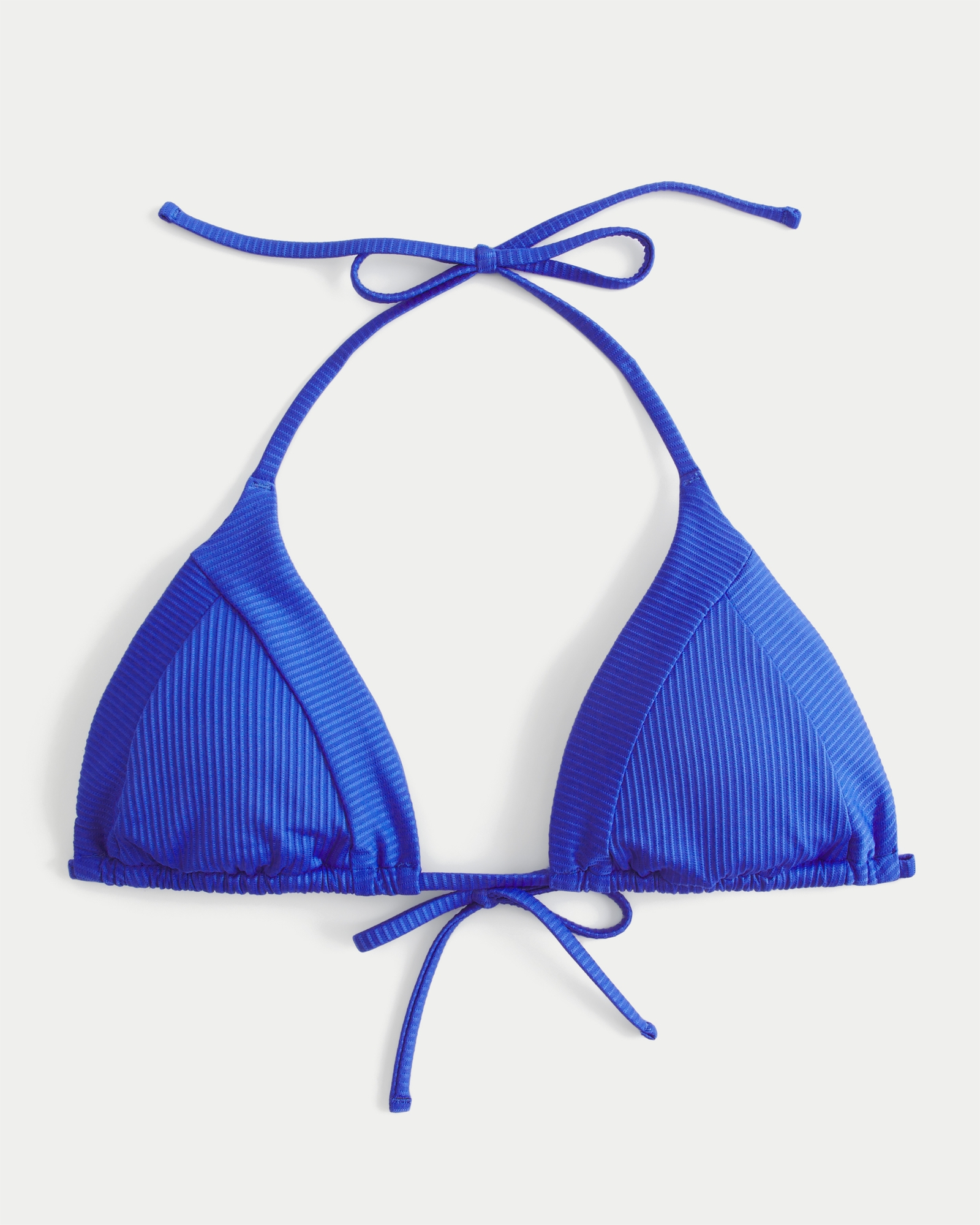 Ribbed Triangle Bikini Top