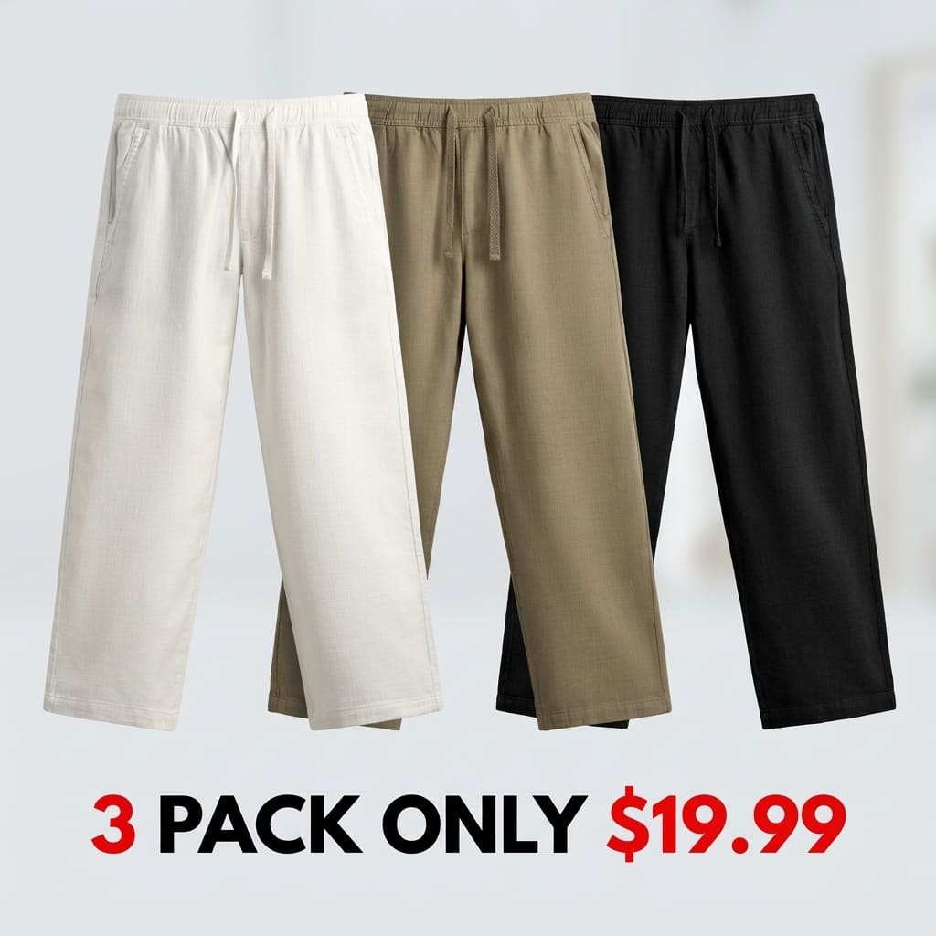 Men's Relaxed Fit Textured Pants