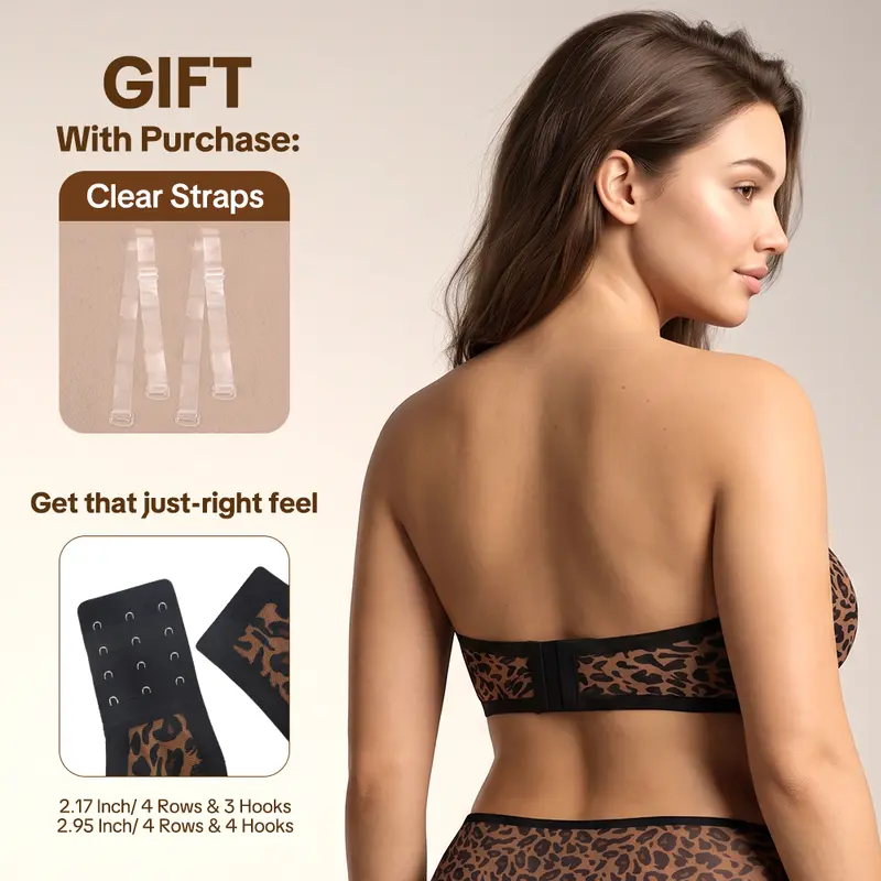 Women's 6-Pack Strapless Minimizer Bra – Convertible Bandeau Underwire Unlined for Large Bust