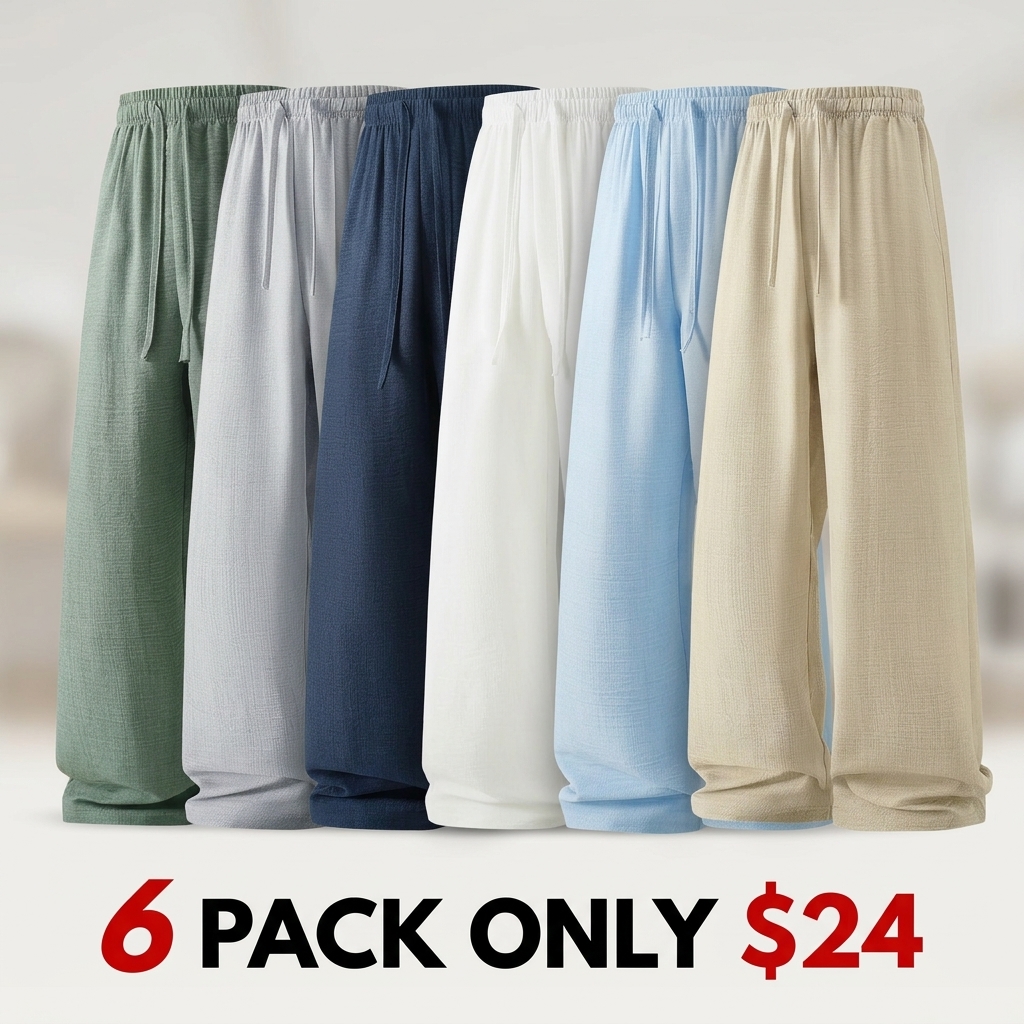 Men’s Summer Lightweight Casual Retro Pants