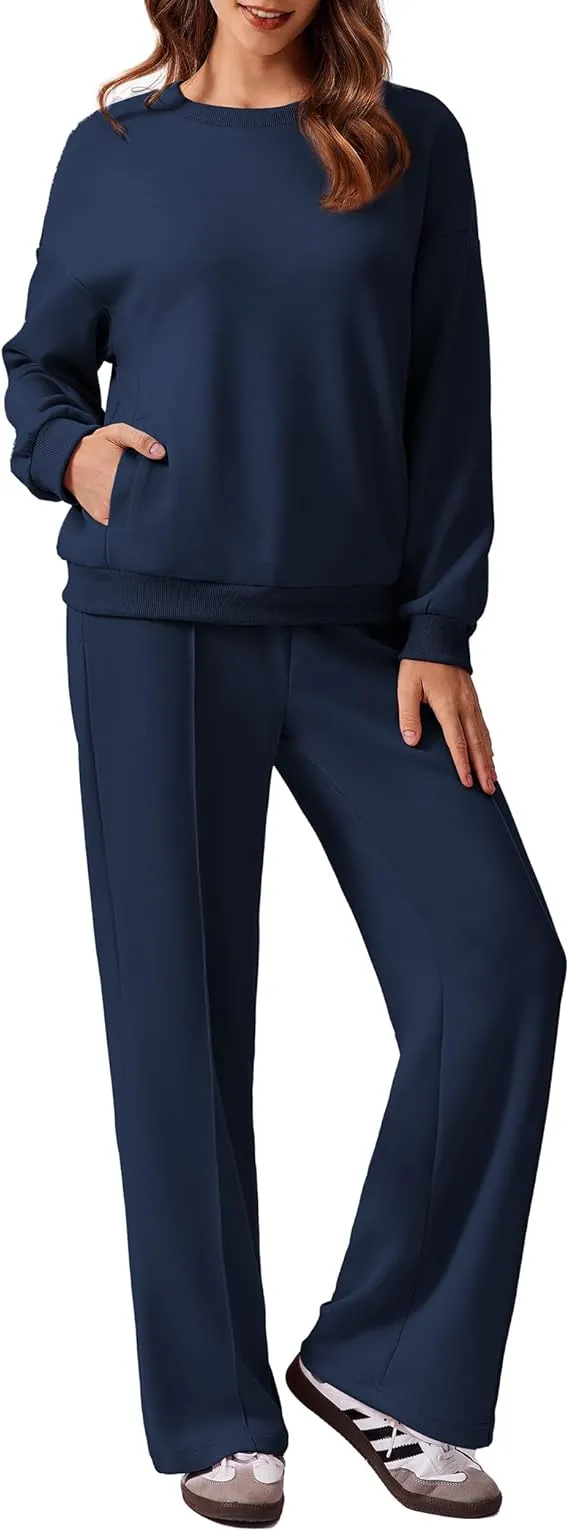 Comfortable Autumn Outfits 2-Piece Long Sleeve Sweatshirt