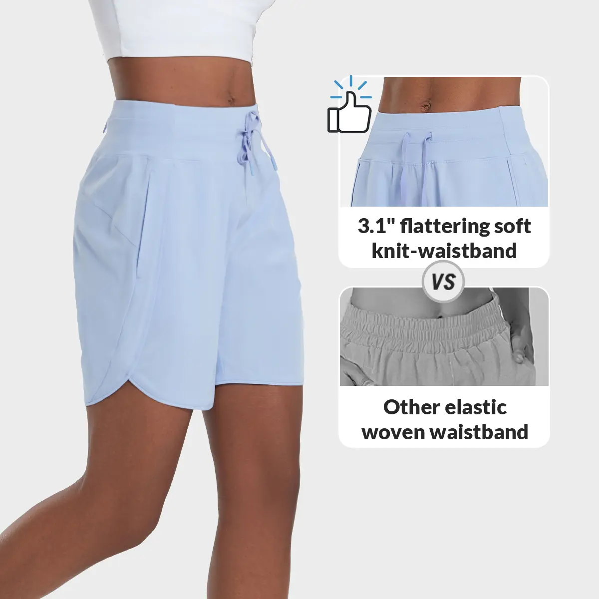 Women's 3‘’/5''/7'' Athletic Long Running Shorts High Waistband Quick Dry Bermuda Shorts for Gym Hiking Workout Lounge Casual Womenswear