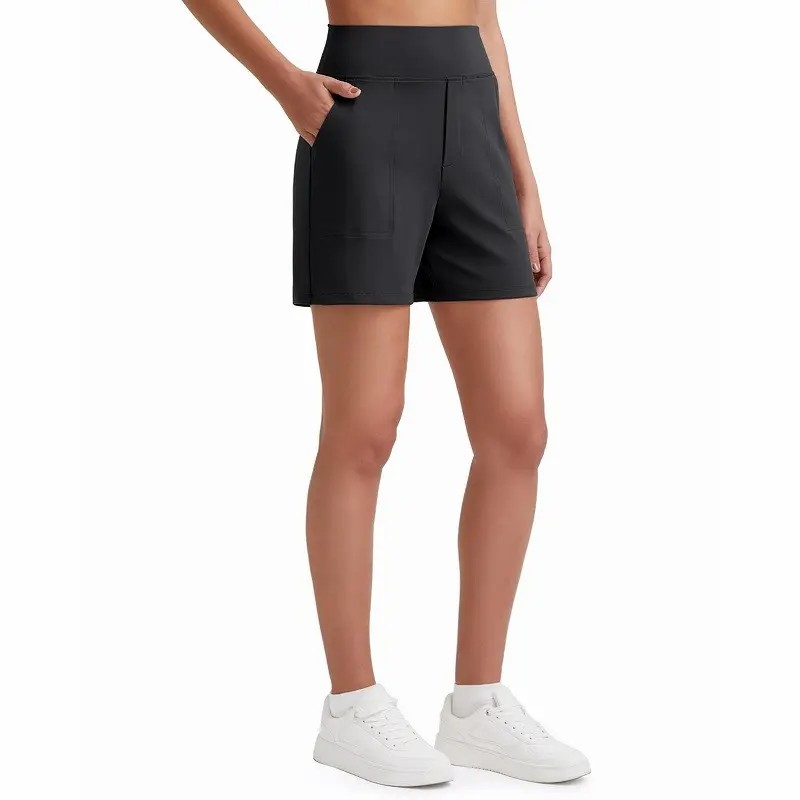 Women's High Waist Wide Leg Yoga Shorts – 4