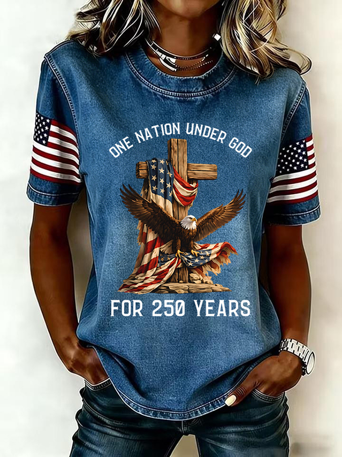Women's Faith&Freedom Independence Day T-shirt