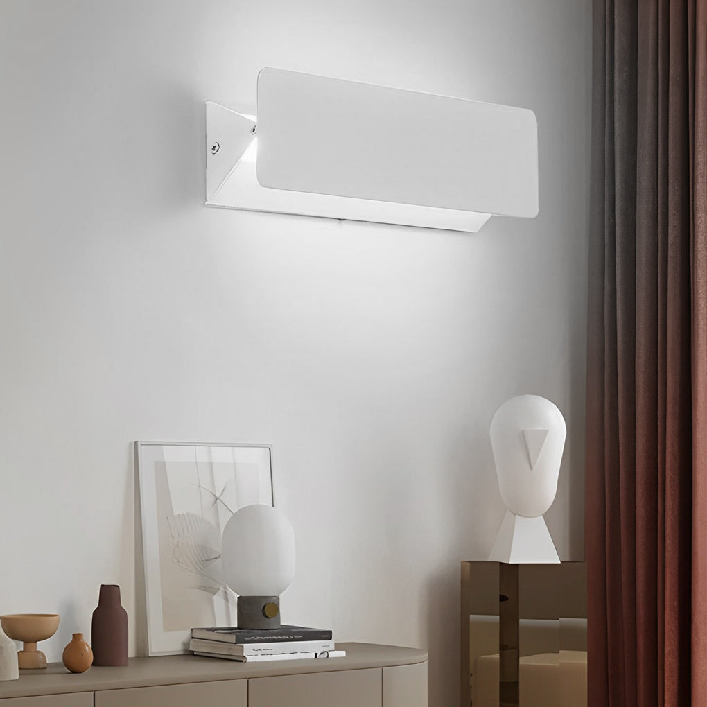 270 Rotatable Adjustable Rectangular Strip LED White Nordic Wall Lamp