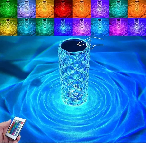 Touching Control Rose Lamp