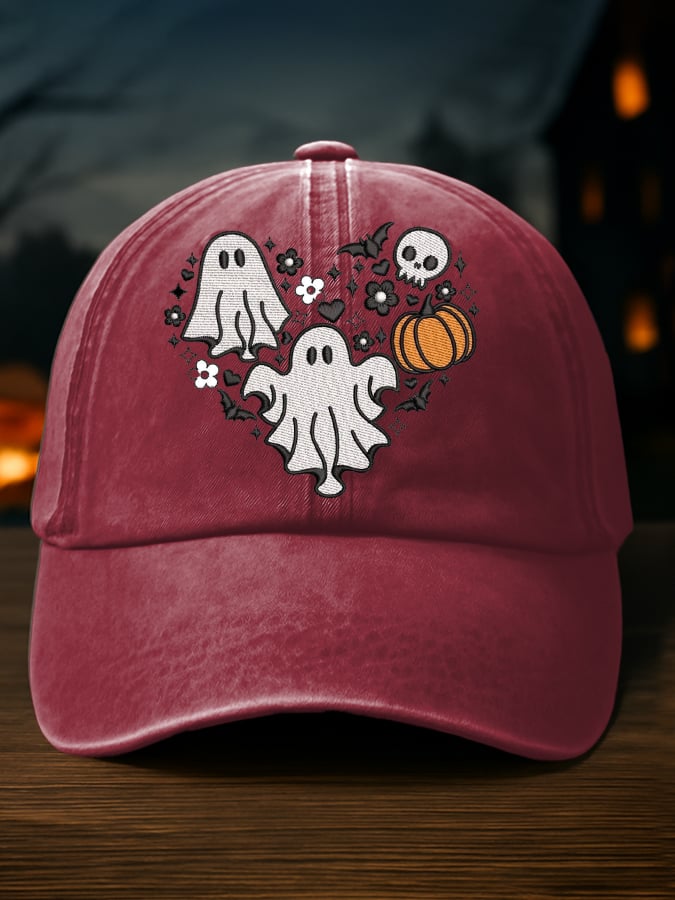 Unisex Halloween print baseball cap