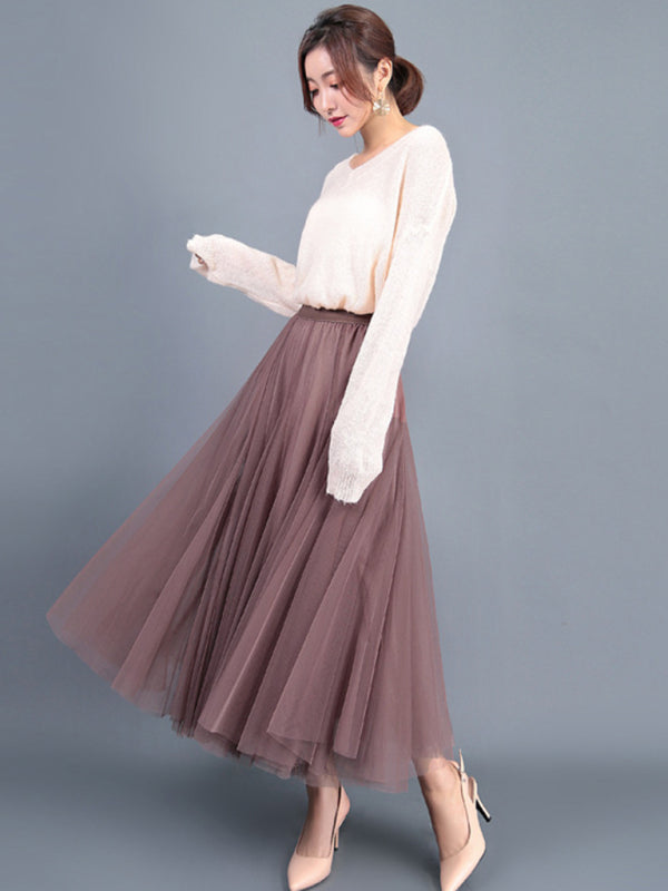 A-Line Skirt Midi Skirt