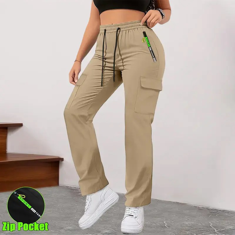Women’s cargo pants with multiple pockets