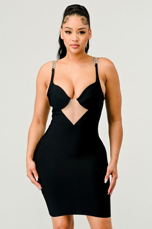 Lee's Athina Sexy Bodycon Bandage Party Mini Dress