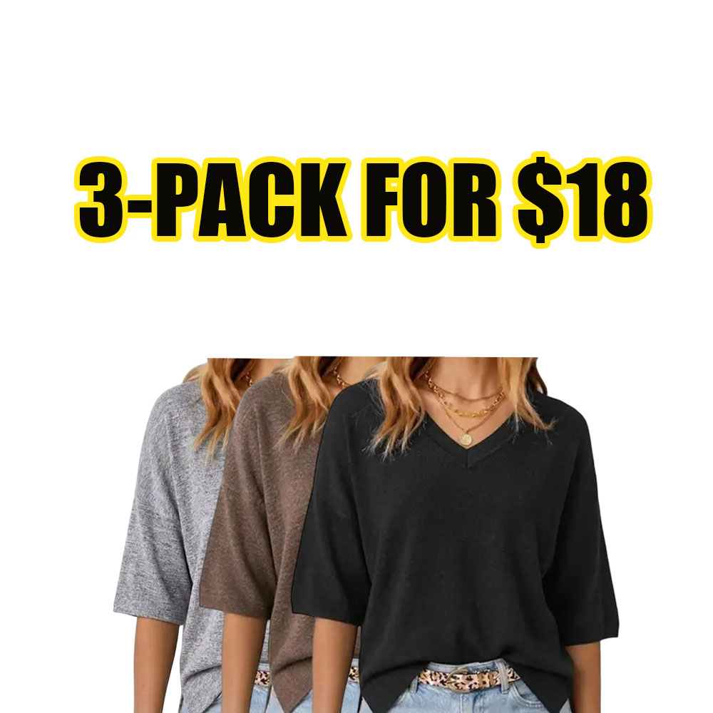 Women's Wool Blend Elbow Sleeve Oversized Sweater