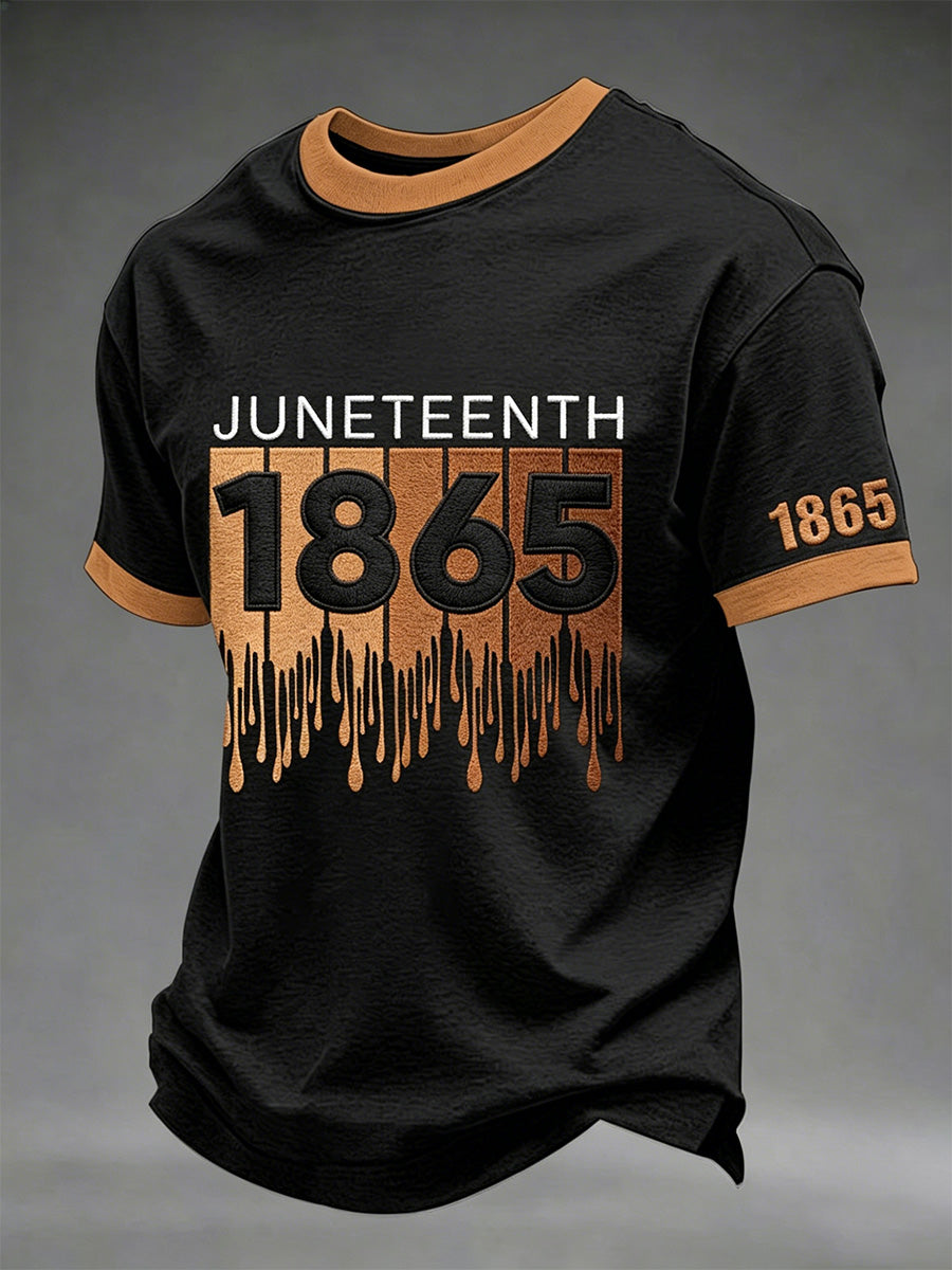 Men's Juneteenth Print Casual Tee