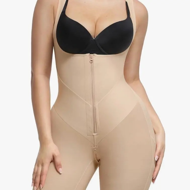 Colombianas Shapewear Butt Lifter Bodysuit with Zipper Crotch Plus Size Smooth Compression SummerVibes