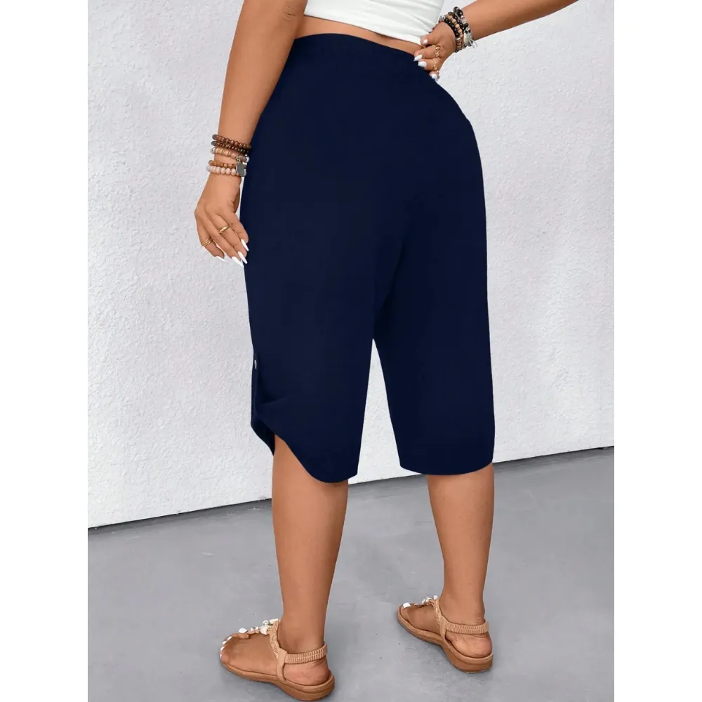Factory Direct Women's Elastic Waist Comfort Capri Pants, 8-Pack Only $24