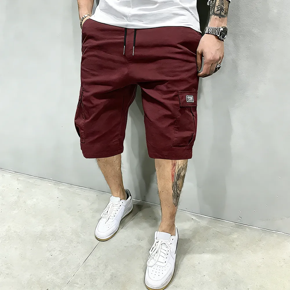 🔥8-PACK $24-Men's Pockets Drawstring Cargo Shorts