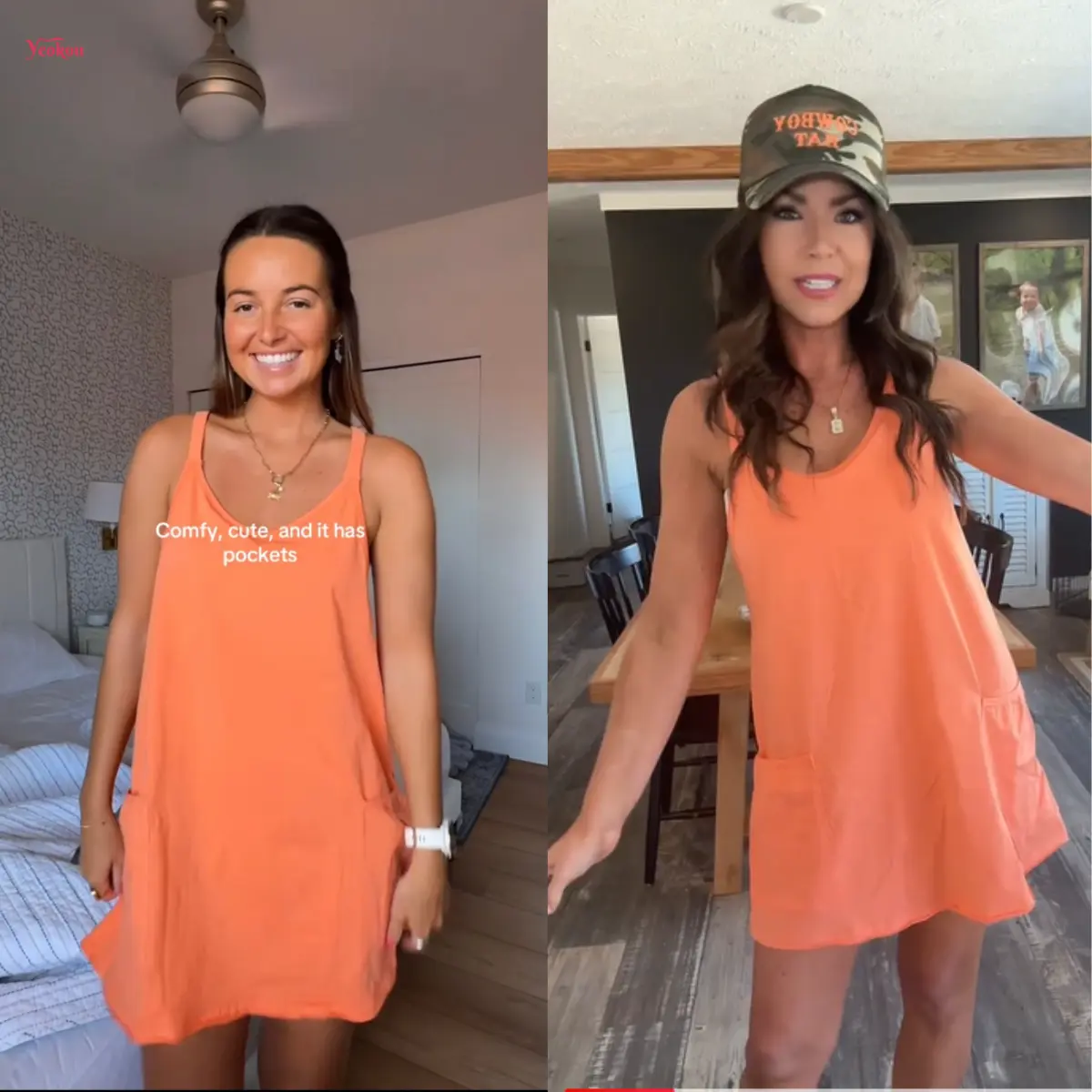 🔥🔥 Last Chance! 9 Pieces for $24.9, Today Only! 🔥Women's Sleeveless Mini Dress with Built-in Shorts – V Neck Spaghetti Strap Sundress, Workout Tennis Dress, Lazy Girl Summer Essential