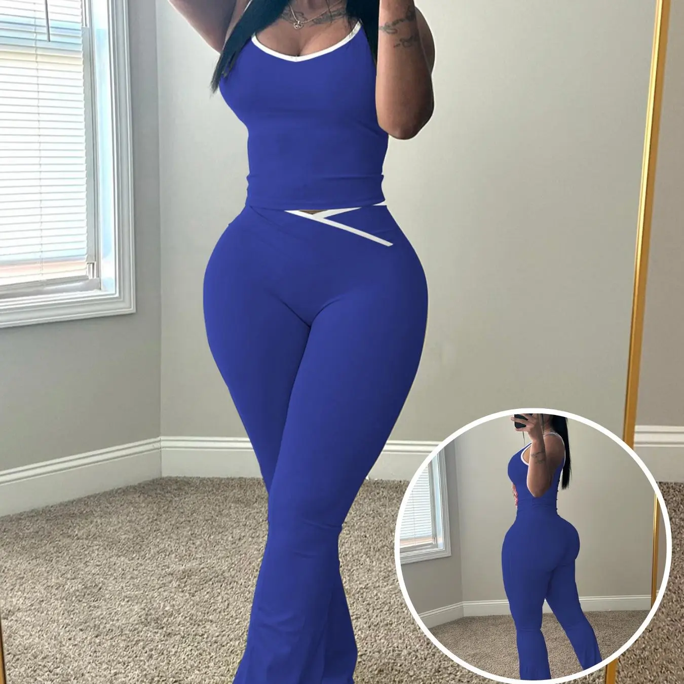 Women's Sleeveless Gym YogaOutfit