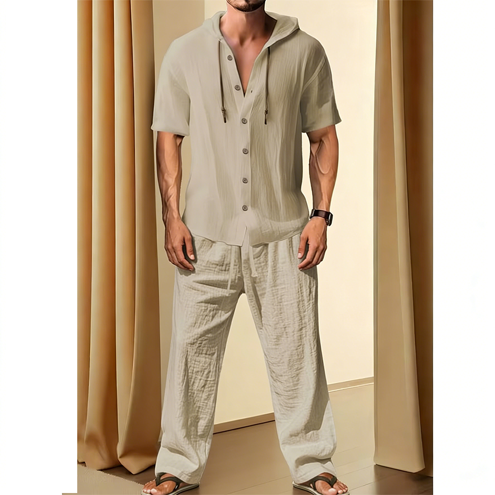 Men’s lightweight two-piece set with a hood