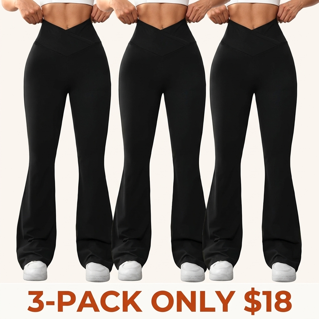 Women's high-waisted, slim-fit, slight-flare trousers