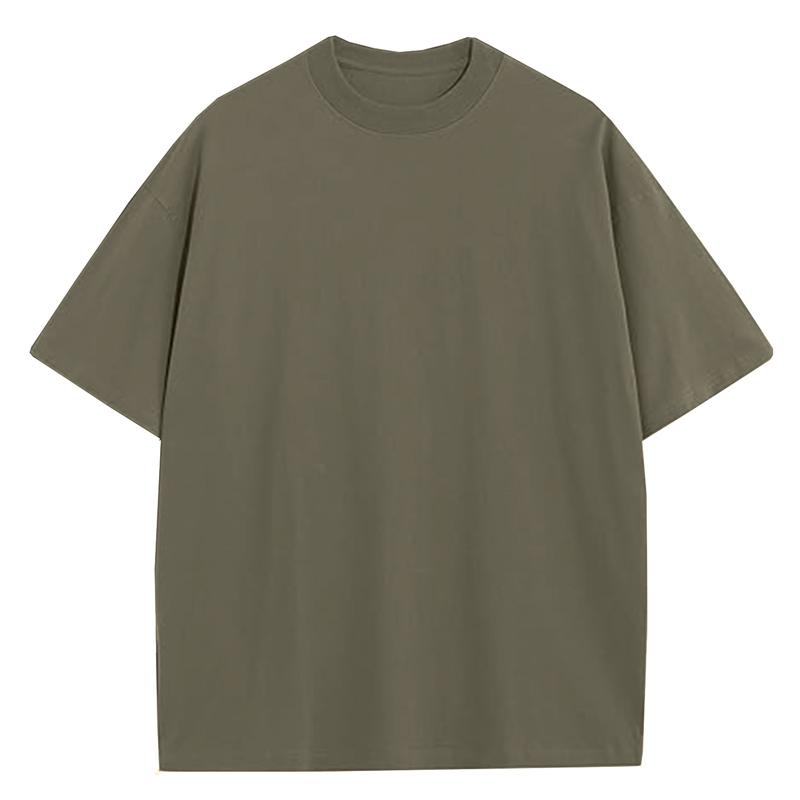 Unisex Heavyweight 100% Cotton Drop Shoulder T-Shirts, Multi-Pack Casual Oversized Fashion Tees