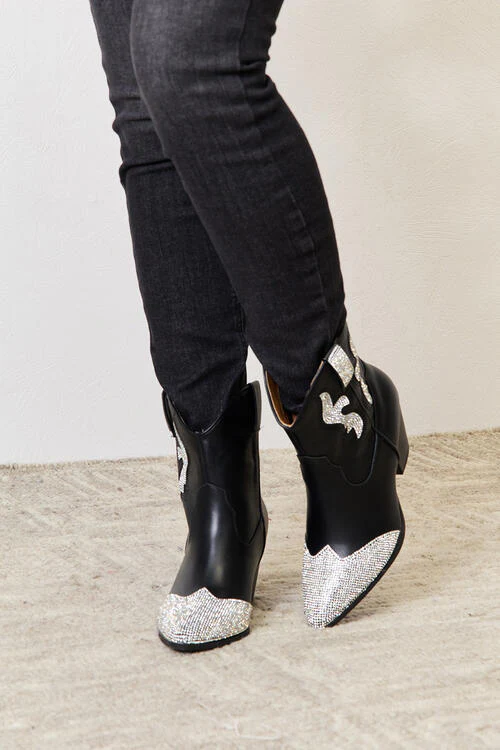 VIP Nights Rhinestone Pointed Boots