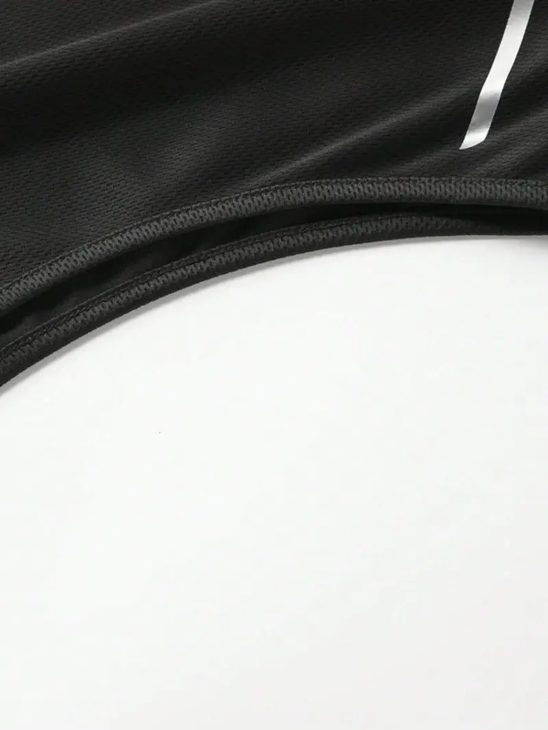Quick-dry sleeveless sports tank top (with reflective shoulder strips)