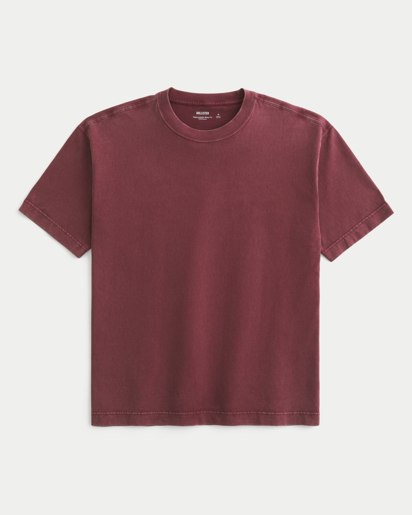 Boxy Heavyweight Washed Cotton Crew T-Shirt