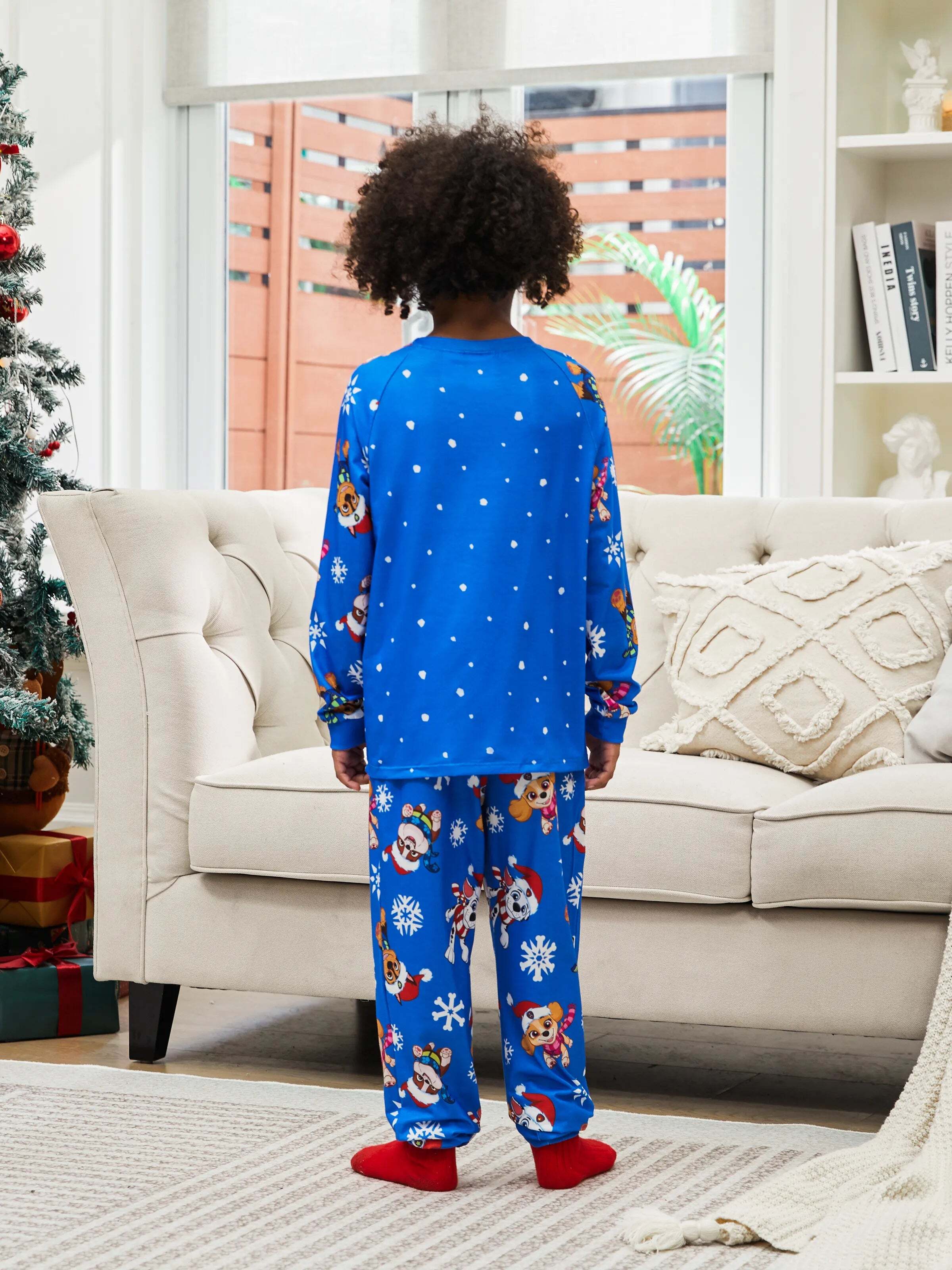 Christmas Family Matching Chase and Marshall Pajamas Sets with Christmas Socks