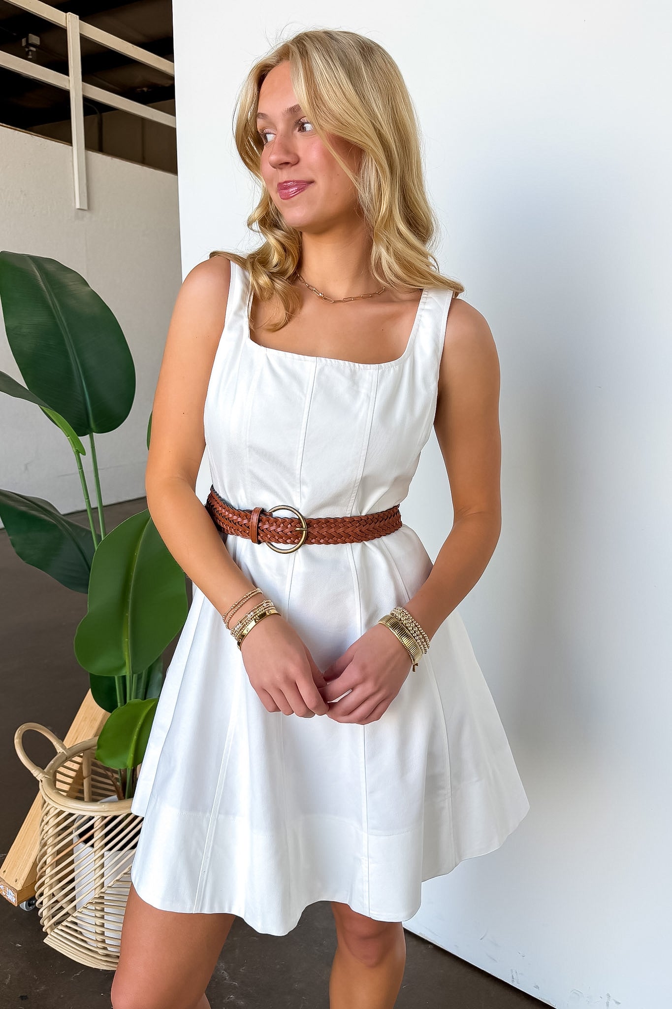 Square Neck Tank Dress