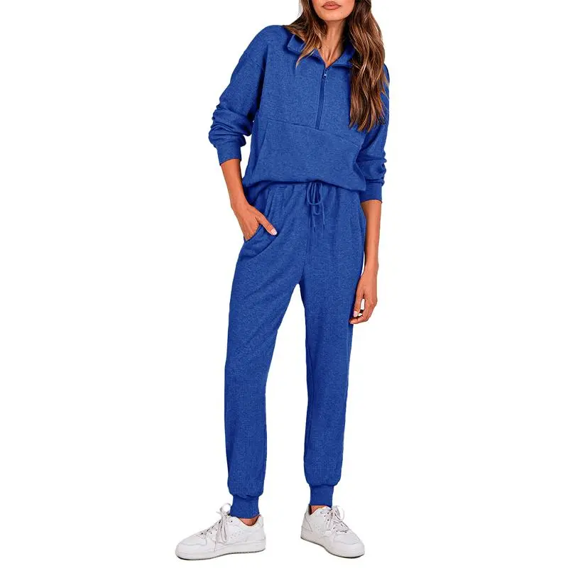 Women’s 2-Piece Half Zip Pullover & Jogger Pants Set