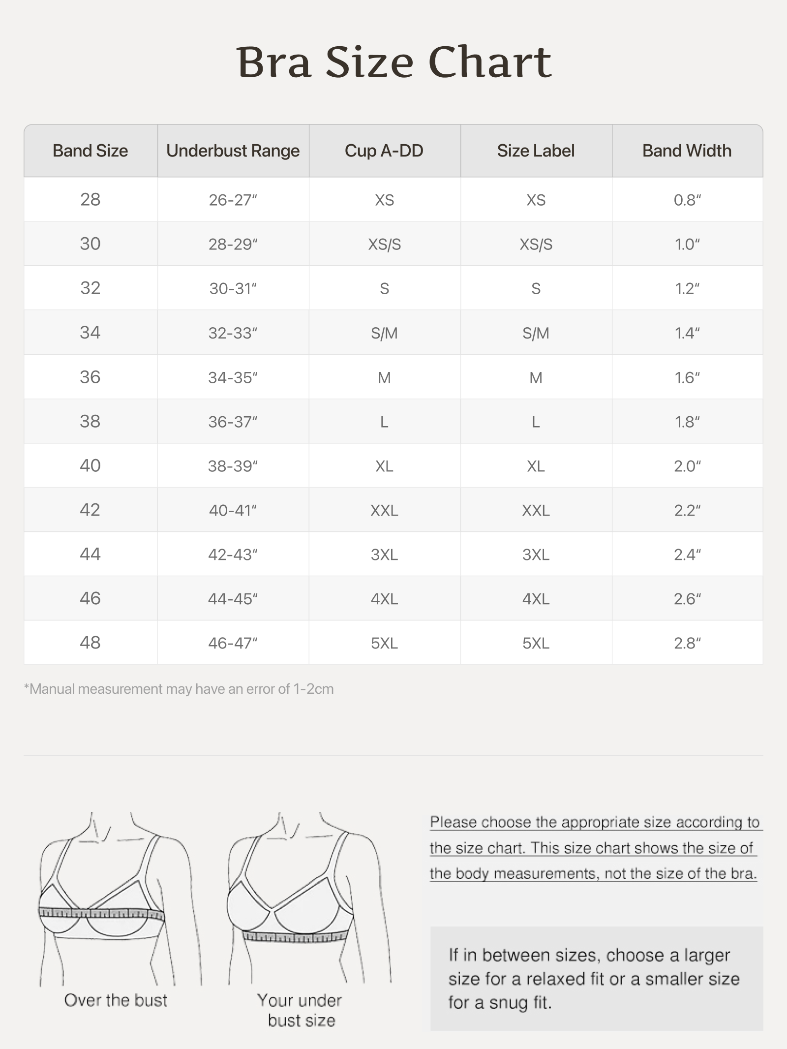 Women's beige non-wired bra