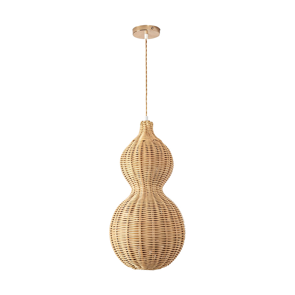 Rattan Gourd Waterproof Retro Outdoor Chandelier Porch Lights Wall Lamp