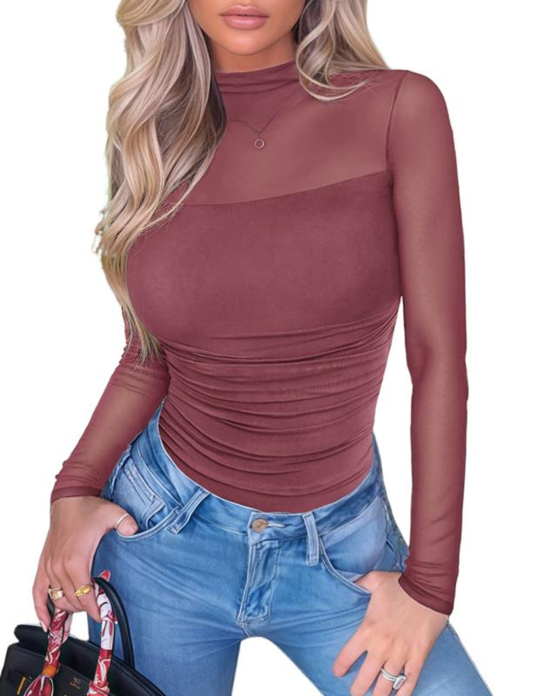 Women's Mesh Bodysuit - Seamless Shaper Top