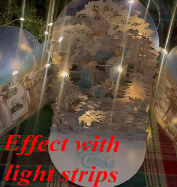 🎄Handcrafted 3D Nativity Scene Christmas Scene Greeting Card