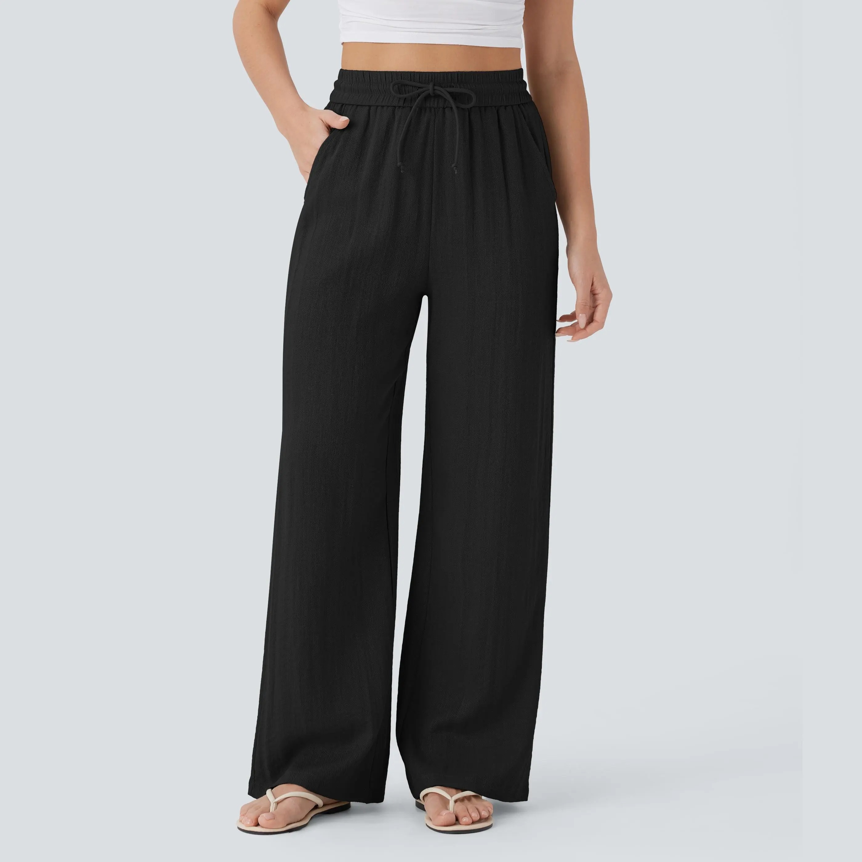 Women's High Waist Wide Leg Pants