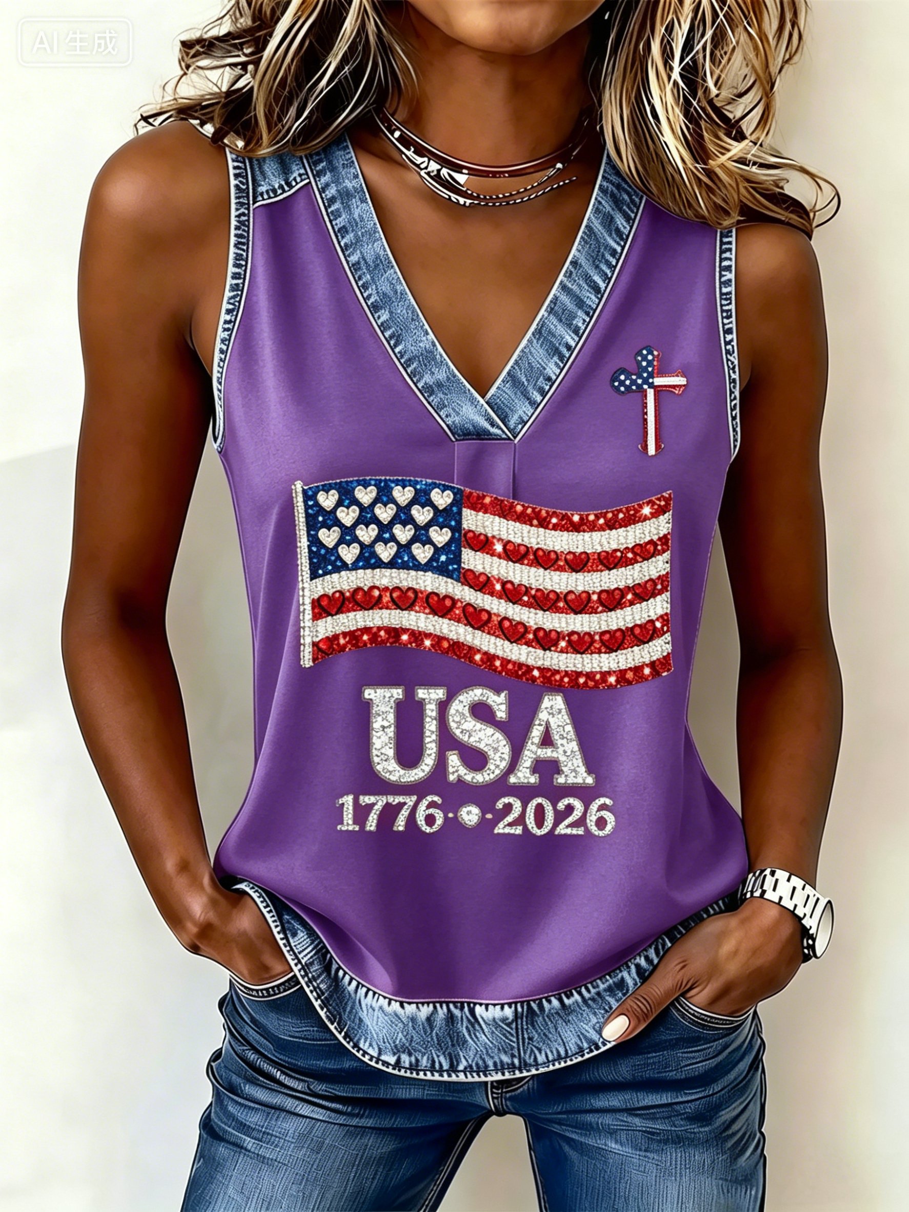 Women's USA 250th Anniversary Tank Top