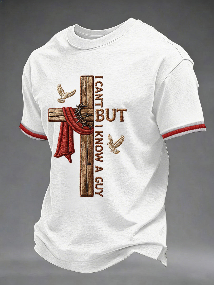 Men'S Faith  Print Casual Top