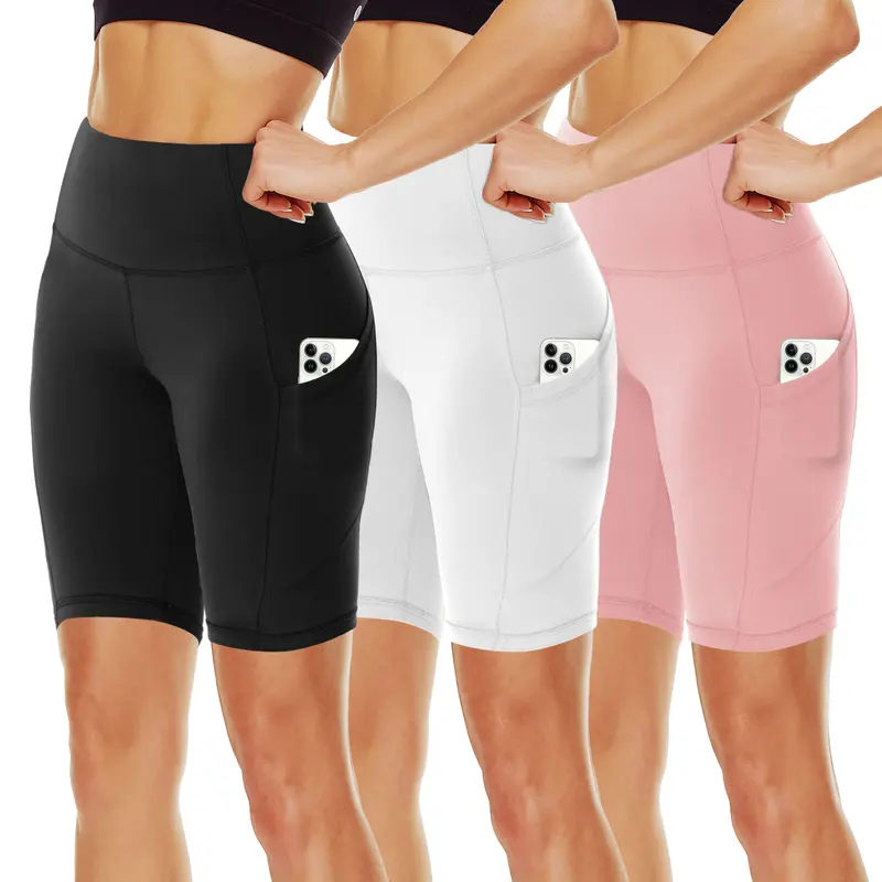 Women's Biker Shorts with Pockets, 11