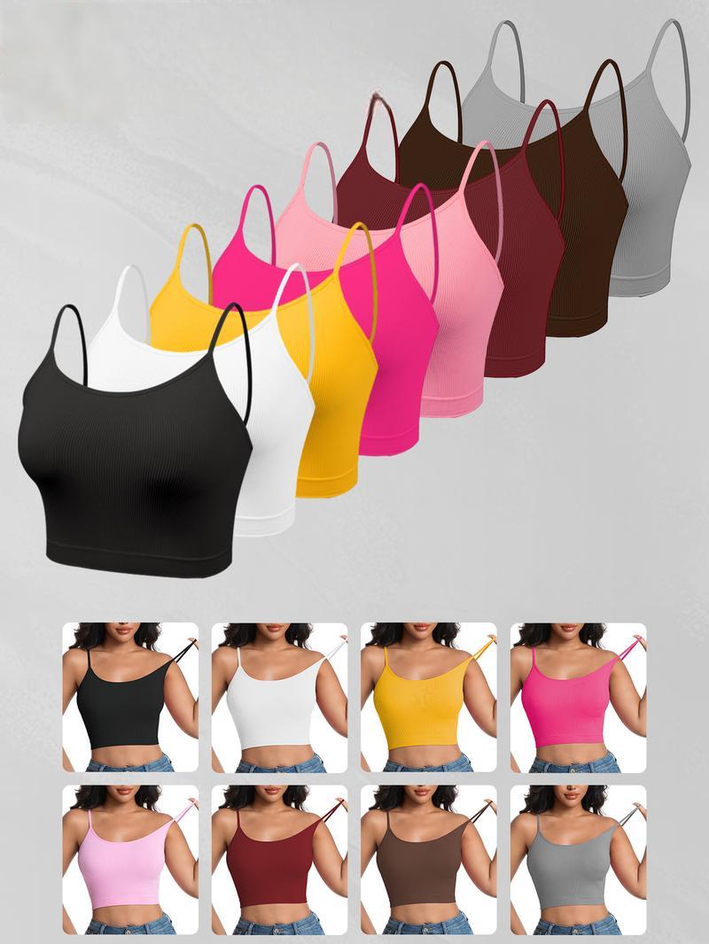 Women's Solid Wireless Bra, Stretchy Comfortable Breathable Bra
